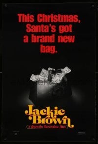 3w460 JACKIE BROWN teaser 1sh '97 Quentin Tarantino, Santa's got a brand new bag!
