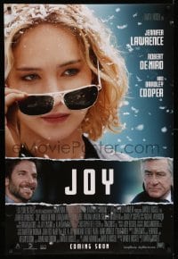 3w470 JOY style C int'l advance DS 1sh '15 different images of Jennifer Lawrence, De Niro, Cooper!