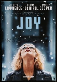 3w469 JOY style A int'l teaser DS 1sh '15 Robert De Niro, Jennifer Lawrence in the title role!