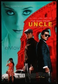 3w562 MAN FROM U.N.C.L.E. advance DS 1sh '15 Guy Ritchie, Henry Cavill and Armie Hammer!