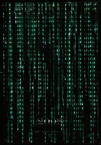 3w577 MATRIX RELOADED holofoil teaser 1sh '03 Keanu Reeves, free your mind in 2003!