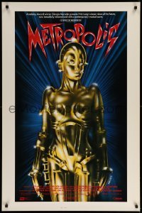 3w590 METROPOLIS int'l 1sh R84 Brigitte Helm as the gynoid Maria, The Machine Man!