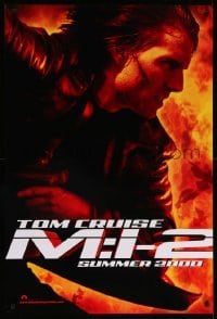3w600 MISSION IMPOSSIBLE 2 teaser DS 1sh '00 Tom Cruise, sequel directed by John Woo!