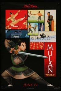 3w615 MULAN advance DS 1sh '98 June 19 style, Walt Disney Ancient China cartoon, training images!