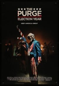 3w694 PURGE ELECTION YEAR DS 1sh '16 Frank Grillo, Elizabeth Mitchell, Keep America Great!