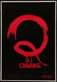 3w697 Q teaser 1sh '82 Winged Serpent Quetzalcoatl, Michael Moriarty, Candy Clark!