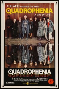 3w698 QUADROPHENIA style B 1sh '79 The Who, great image of Sting, English rock & roll!