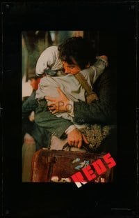 3w706 REDS heavy stock 26x40 1sh '81 Warren Beatty as John Reed & Diane Keaton in Russia!