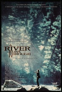 3w730 RIVER RUNS THROUGH IT int'l DS 1sh '92 Robert Redford, Brad Pitt, great fly fishing image!