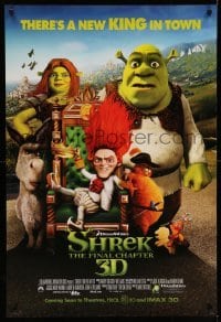 3w786 SHREK FOREVER AFTER int'l advance DS 1sh '10 great images of animated cast!