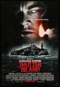 3w787 SHUTTER ISLAND advance DS 1sh '10 martin Scorsese, Leonardo DiCaprio, someone is missing!