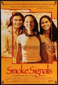 3w797 SMOKE SIGNALS 1sh '98 Adam Beach, Evan Adams, Irene Bedard, the heart of Native America!