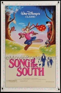3w802 SONG OF THE SOUTH 1sh R86 Walt Disney, Uncle Remus, Br'er Rabbit & Br'er Bear!