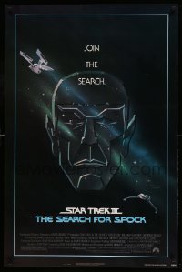 3w827 STAR TREK III 1sh '84 The Search for Spock, art of Leonard Nimoy by Huyssen & Huerta!