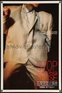 3w842 STOP MAKING SENSE 1sh '84 Jonathan Demme, Talking Heads, close-up of David Byrne's suit!