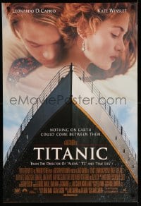 3w899 TITANIC style A revised int'l DS 1sh '97 Leonardo DiCaprio, Kate Winslet, James Cameron!