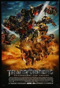 3w916 TRANSFORMERS: REVENGE OF THE FALLEN IMAX int'l advance DS 1sh '09 Michael Bay directed!