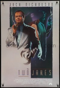3w938 TWO JAKES int'l 1sh '90 cool art of smoking Jack Nicholson by Rodriguez!