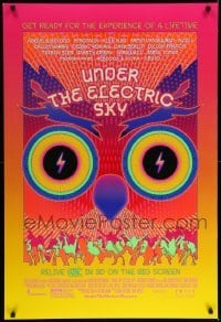 3w941 UNDER THE ELECTRIC SKY DS 1sh '14 cool wild psychedelic art image of owl!