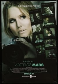 3w954 VERONICA MARS advance DS 1sh '14 close-up of sexy Kristen Bell in title role!