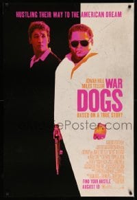 3w962 WAR DOGS advance DS 1sh '16 wacky Jonah Hill and Miles Teller, Scar face parody design!