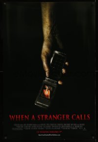 3w969 WHEN A STRANGER CALLS advance 1sh '06 Camille Belle, Tommy Flanagan, horror image!