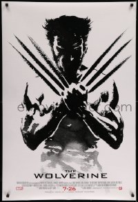 3w977 WOLVERINE style B revised int'l advance DS 1sh '13 art of Jackman in title role by Galadjian!