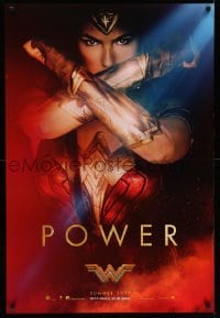 3w980 WONDER WOMAN teaser DS 1sh '17 sexiest Gal Gadot in title role/Diana Prince, Power!