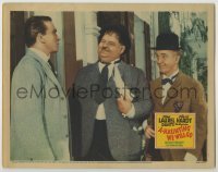 3x520 A-HAUNTING WE WILL GO LC '42 great close up of Stan Laurel & Oliver Hardy smiling!