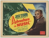 3x009 ADVENTURE IN MUSIC TC '44 close-up of famed conductor & pianist Jose Iturbi!