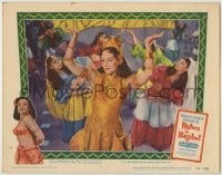 3x542 BABES IN BAGDAD LC #3 '52 c/u of pretty Paulette Goddard as dancing Arabian harem girl!
