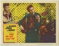 3x544 BABY THE RAIN MUST FALL LC '65 best c/u of Steve McQueen playing guitar & singing on stage!