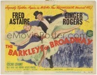 3x043 BARKLEYS OF BROADWAY TC '49 best art of Fred Astaire & Ginger Rogers dancing in New York!