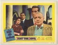 3x549 BEAT THE DEVIL LC #2 '53 great close up of Peter Lorre, Gina Lollobrigida & two other men!