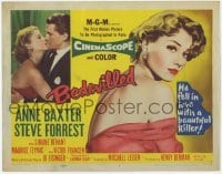 3x046 BEDEVILLED TC '55 Steve Forrest fell in love with beautiful blue-eyed killer Anne Baxter!
