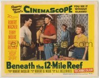 3x554 BENEATH THE 12-MILE REEF LC #5 '53 Robert Wagner, Peter Graves, Terry Moore, Gilbert Roland