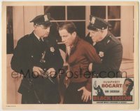 3x565 BLACK LEGION LC R56 close up of Klan member Humphrey Bogart being arrested by two cops!