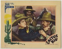 3x589 CACTUS KID LC '35 great close up of Jack Perrin in death struggle with Mexican bandits!