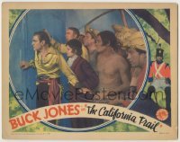 3x592 CALIFORNIA TRAIL LC '33 Buck Jones in cool outfit with Helen Mack & others behind him!