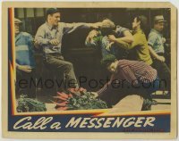 3x593 CALL A MESSENGER LC '39 Dead End Kids & Little Tough Guys brawling in the street, rare!