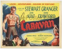 3x086 CARAVAN TC R53 art of lover, adventurer & soldier of fortune Stewart Granger + sexy Jean Kent