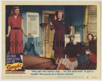 3x605 CAUGHT LC #8 '49 woman teaches Barbara Bel Geddes at personality charm school!