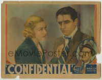 3x614 CONFIDENTIAL LC '35 Donald Cook, Evalyn Knapp & Warren Hymer in inset!
