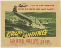 3x110 CRASH LANDING TC '58 the moment when 32 lives are laid bare, art of jet crashing in ocean!