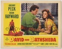 3x633 DAVID & BATHSHEBA LC #2 '51 Gregory Peck broke God's commandment for sexy Susan Hayward!