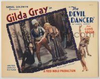 3x643 DEVIL DANCER LC '27 full-length sexy shimmy dancer Gilda Gray in inset AND border!