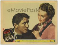 3x658 EDISON THE MAN LC '40 pretty Rita Johnson tells Spencer Tracy to go on with his work!