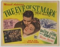 3x149 EVE OF ST. MARK TC '44 lovers Anne Baxter & William Eythe are separated by World War II!