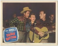 3x663 FEUDIN' RHYTHM LC #2 '49 famous radio star Tennessee Plowboy Eddy Arnold, Gloria Henry!