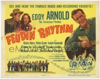 3x158 FEUDIN' RHYTHM TC '49 famous radio star Tennessee Plowboy Eddy Arnold, Gloria Henry!